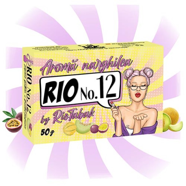 Aroma narghilea RIO No. 12 (pepene, fructul pasiunii) 50g