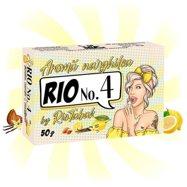 Aroma narghilea RIO No. 4 (lamaie, vanilie si martipan) 50g