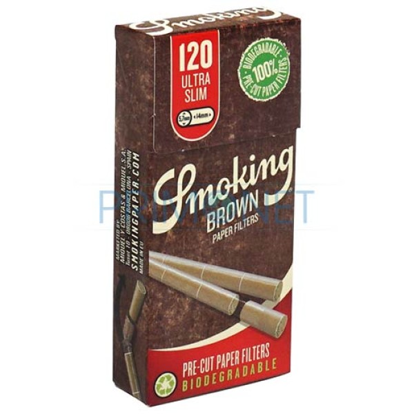Filtre Tigari Smoking Ultra Slim Brown Pre-Cut 5,7/14 (120)
