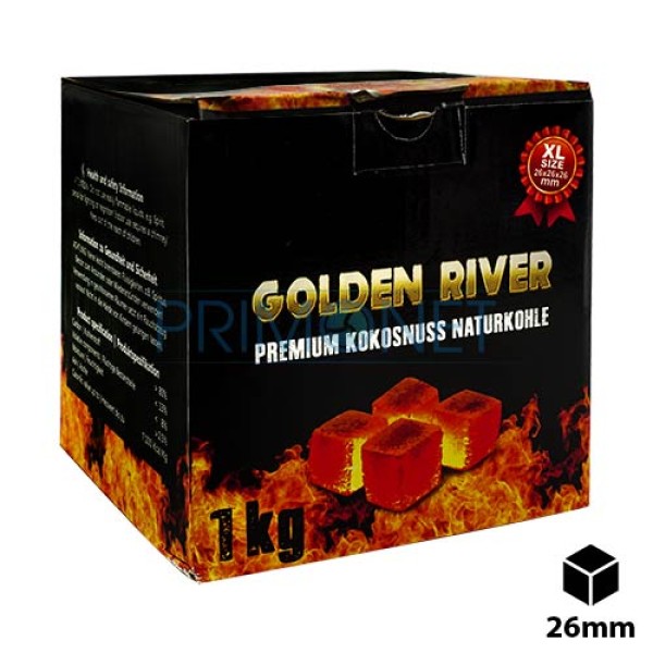 Carbuni Narghilea Golden River Premium Cocos (1 kg)