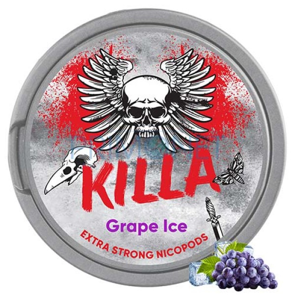 Pouch nicotina Killa Grape Ice Extra Strong