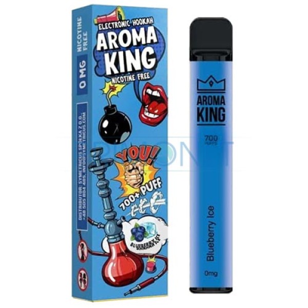 Narghilea electronica fara nicotina Aroma King Blueberry Ice (700) 0 mg