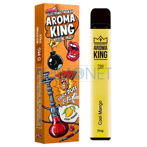 Narghilea electronica fara nicotina Aroma King Cool Mango (700) 0 mg