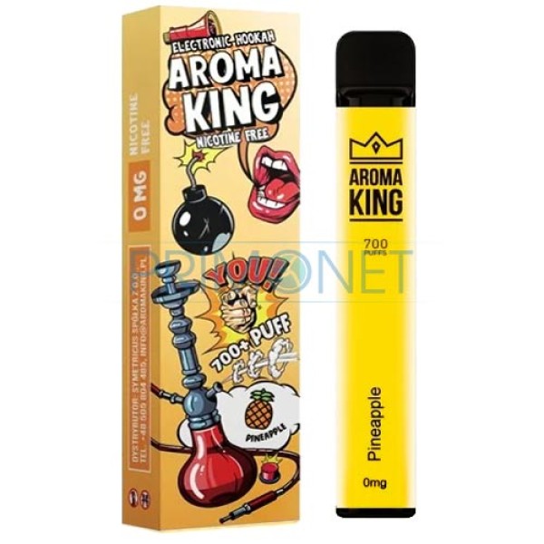 Narghilea electronica fara nicotina Aroma King Pineapple (700) 0 mg