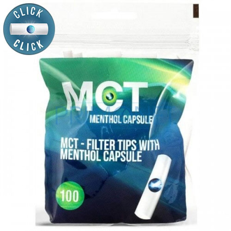 MCT Filters Slim Menthol Click Filters 6mm -  - Buy Rolli, 4,79  €