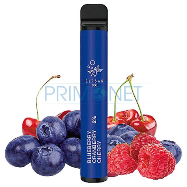 Mini narghilea Elf Bar Blueberry Cranberry Cherry 600 (20 mg)
