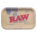 14525 Tava RAW  Metal Dab & Cover pentru rulat tigari cu capac