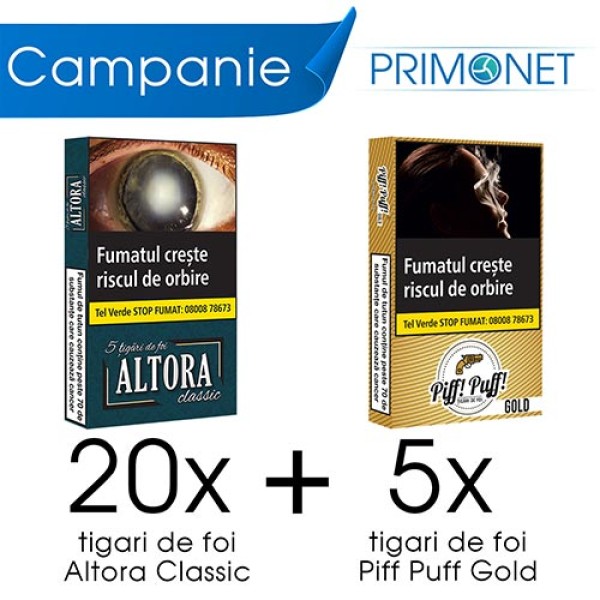 Campanie 20 x Altora Classic (5) + 5 x Piff Puff Gold (5)