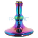 Narghilea Kaya Inox Carbonia Rainbow cu inaltime de 68 cm cu un furtun din silicon