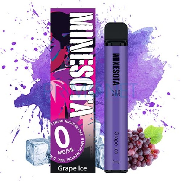 Mini narghilea Minesota Grape Ice (0 mg) 700 pufuri