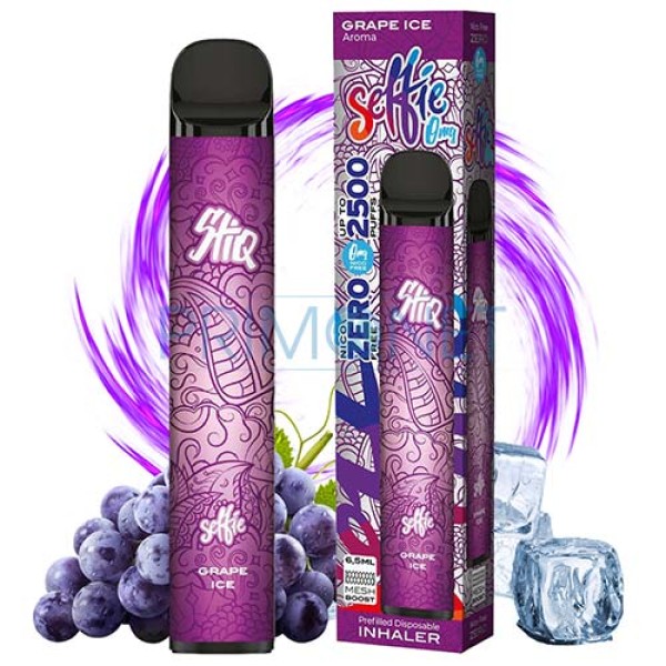 Mini narghilea Selfie STIQ Grape Ice (0 mg) 2500 pufuri