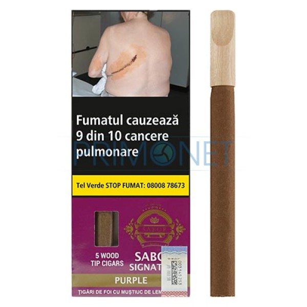 Tigari de foi Sabor Wood Tip Purple 22g (vin rosu) 5