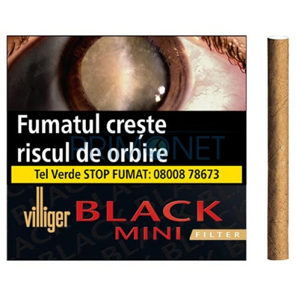 Tigari de foi Villiger Black Mini Sumatra Filter 23g (10)
