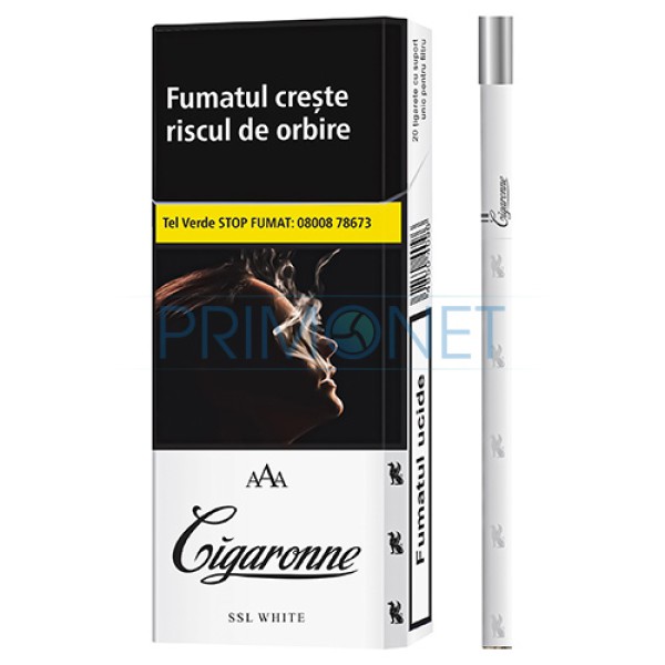 Tigarete Cigaronne SSL White XL (20)