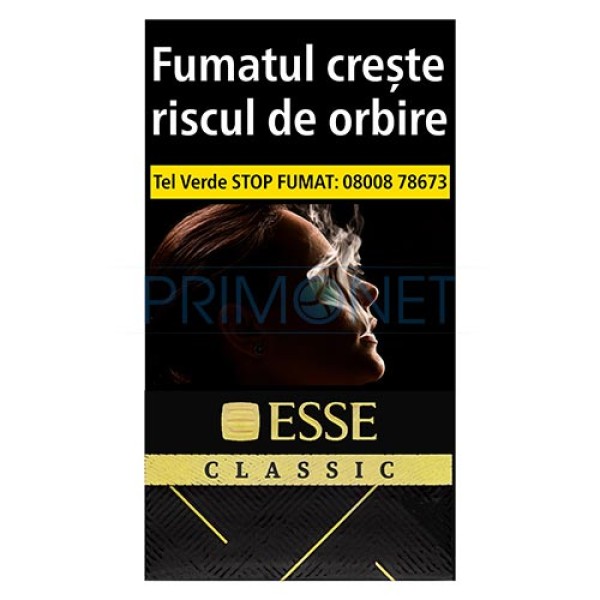 Pachet cu 20 tigarete Esse Classic Black Super Slim