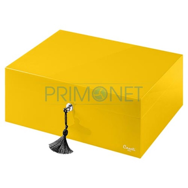 288002 Humidor Trabucuri Caseti Paris Yellow