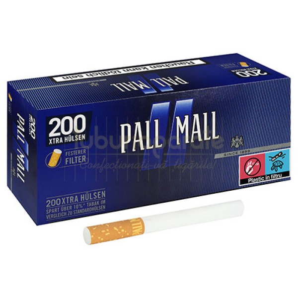 Tuburi Tigari Pall Mall Blue Extra (25 mm) 200