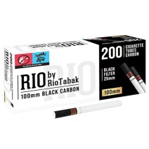 Tuburi Tigari RIO by RioTabak Black Carbon 100 MM (25 mm) 200