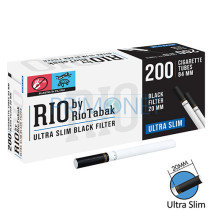 Tuburi tigari RIO Ultra Slim Black Filter (20 mm) 200
