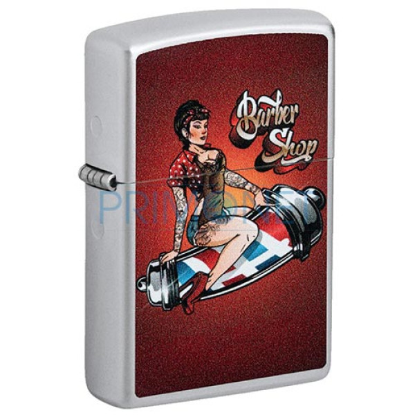 152404 Bricheta Zippo Barber Shop Pinup