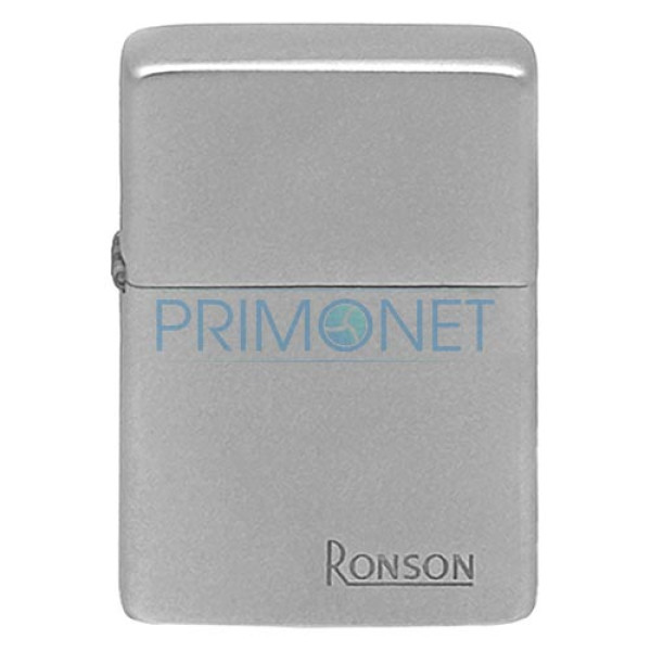 Bricheta Ronson cu benzina Matt Chrome