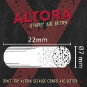Filtre pentru rulat tutun Altora X Carbon XL cu diametru de 7 mm si lungime 22 mm