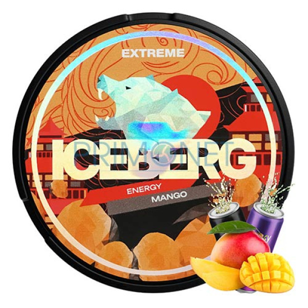 Pouch nicotina Iceberg Energy Mango 28 mg/g (16,8 mg/pouch)