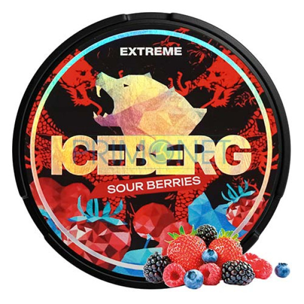 Pouch nicotina Iceberg Sour Berries 28 mg/g (16,8 mg/pouch)