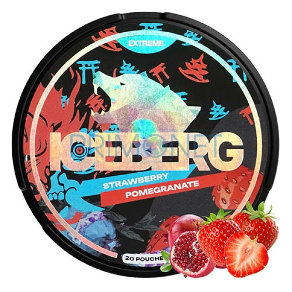 Pouch nicotina Iceberg Strawberry Pomegranate 28 mg/g (16,8 mg/pouch)