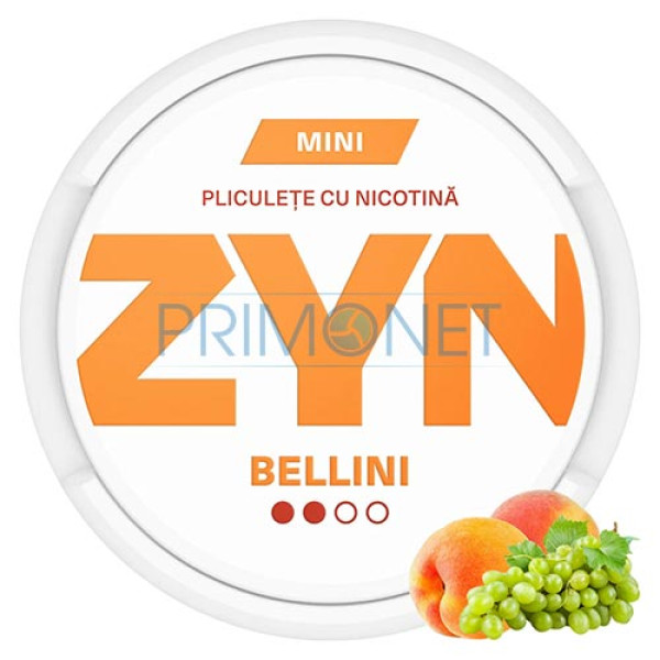 Pouch nicotina ZYN Bellini 7,5 mg/g (3 mg/pouch)
