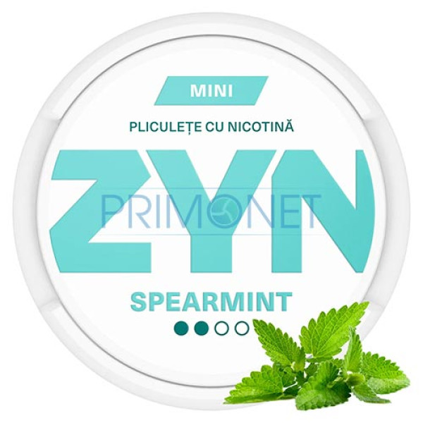 Pouch nicotina ZYN Spearmint 7,5 mg/g (3 mg/pouch)