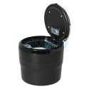 scrumiera auto din plastic rezistent de culoare gri cu LED