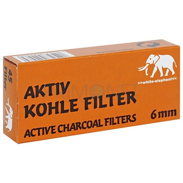 Filtre Pipa White Elephant 6 MM Small - carbon activ
