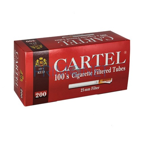 Tuburi Tigari Cartel Red 100 MM (24 mm) 200