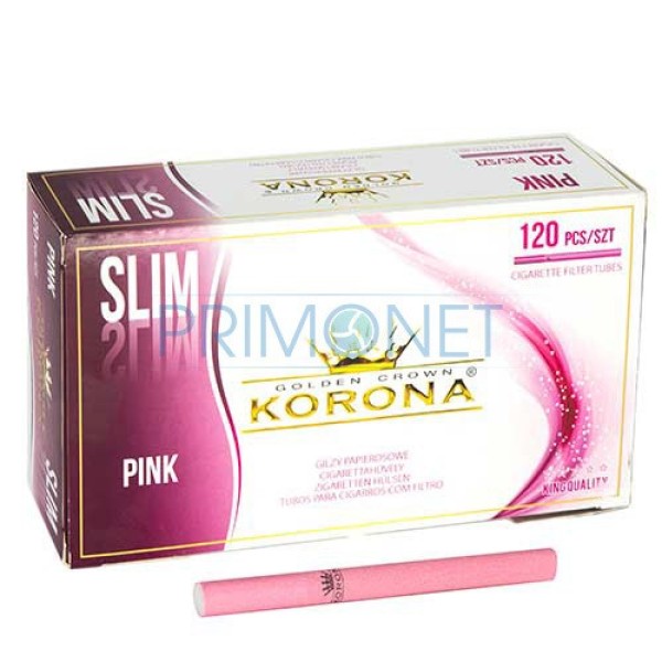 Tuburi Tigari Korona Slim Pink 120