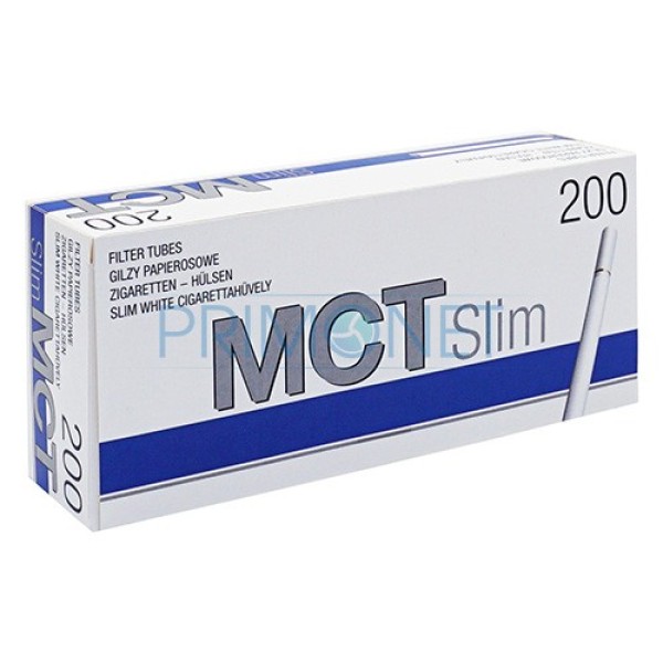 Tuburi Tigari MCT Slim White 200 Filter Plus (20 mm)