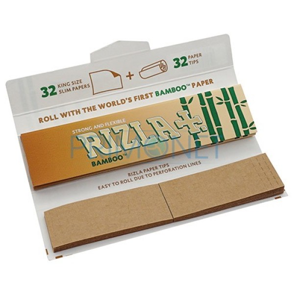 Foite Rulat Tutun Rizla Bamboo Slim King Size + Filtre Carton