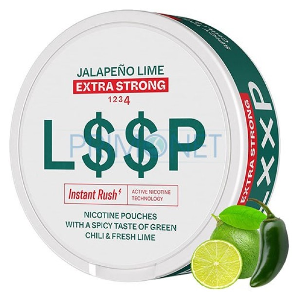 Pouch nicotina Loop Jalapeno Lime Extra Strong (4)