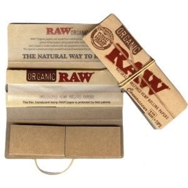 Foite Rulat Tutun RAW Organic 1 1/4 + FT