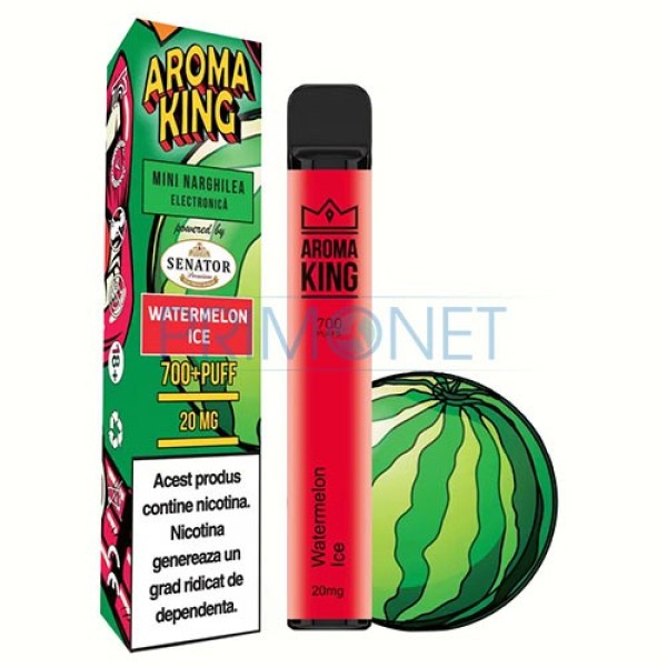 Mini narghilea AK by Senator Watermelon Ice (20 mg) 700 pufuri