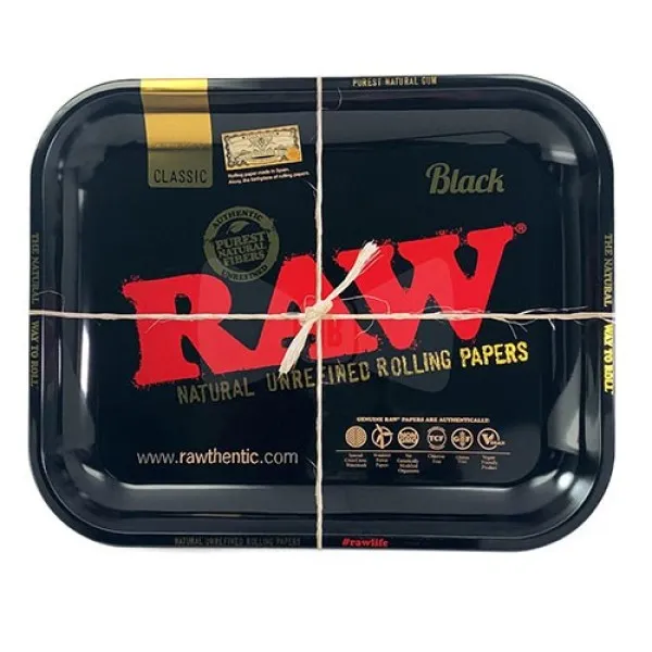 13922 ROLLING TRAY RAW BLACK BIG