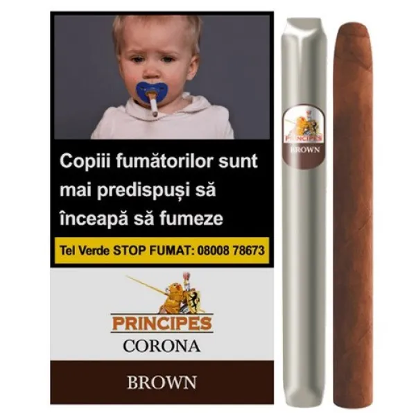 Tigari de foi La Aurora Principes Corona Brown 25g (ciocolata) 5