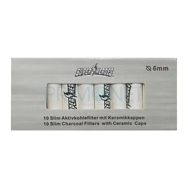 Filtre Tigari Ceramica Super Heroes Slim 6/27 mm (10 buc)
