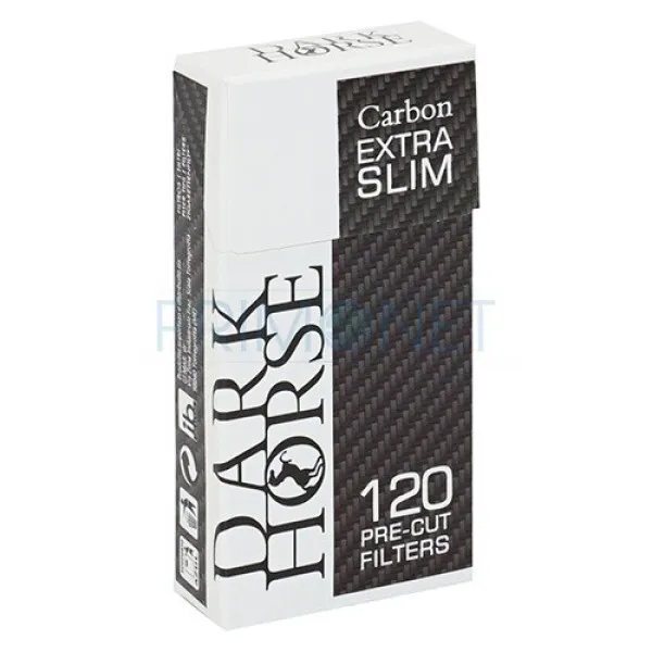 Filtre Tigari Dark Horse Pre-Cut Carbon Extra Slim 5,3/14 mm (120)