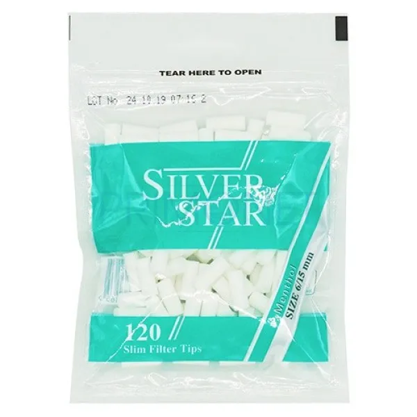 Filtre Tigari Silver Star Menthol Slim 6/15 (120)