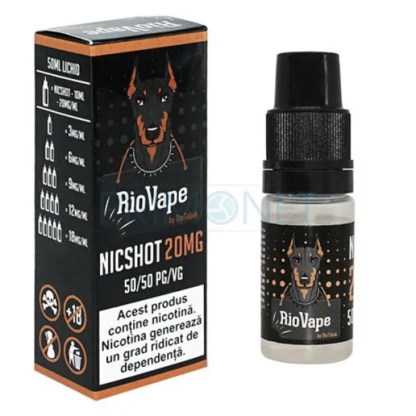 Shot Nicotina RioVape 10 ml 20 mg/ml