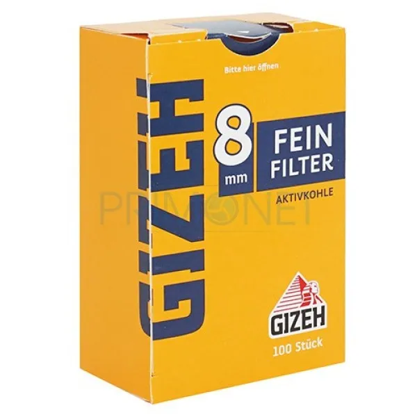 Filtre Tigari Gizeh Carbon 8/15 (100)