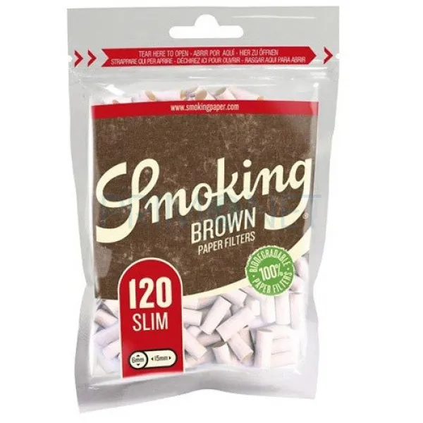 Filtre Tigari Smoking Slim Brown 6/15 (120)