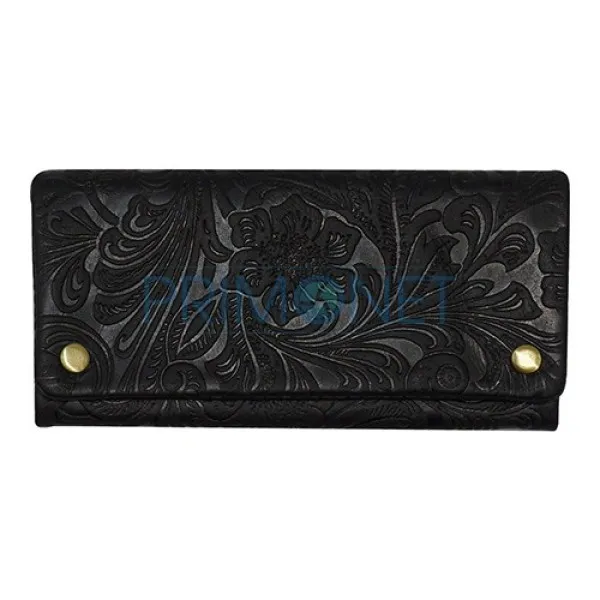 863004 Portofel tutun Angelo Black - piele naturala