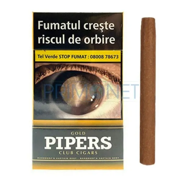 Tigari de foi Pipers Gold 32g (vanilie) 10